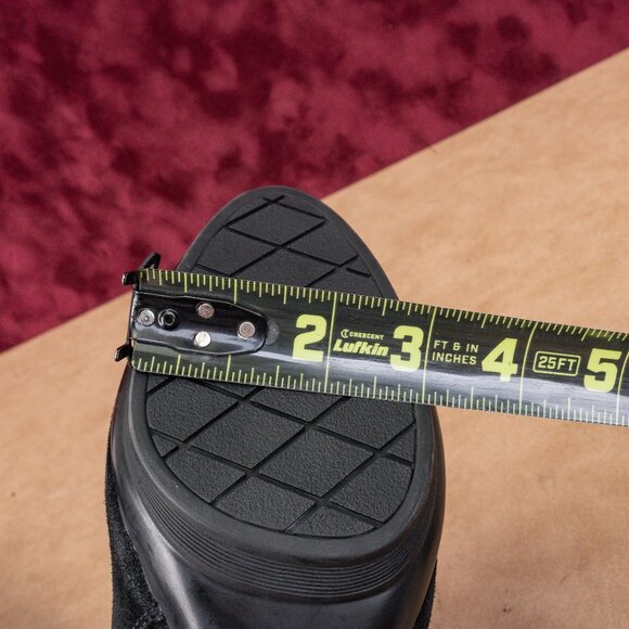 La Canadienne Women Leif Black Suede Waterproof Zip Fashion Knee Boots sz 10 - Picture 6 of 10